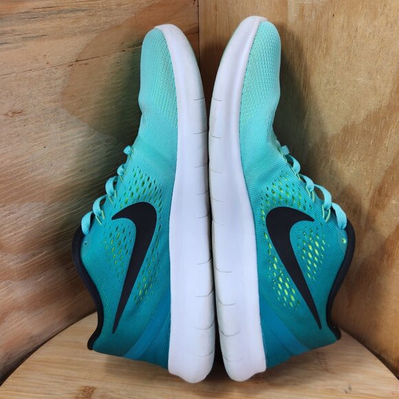 Nike Free RN 2018 Womens Blue Running Shoes Sneakers Size 9 - Picture 8 of 9